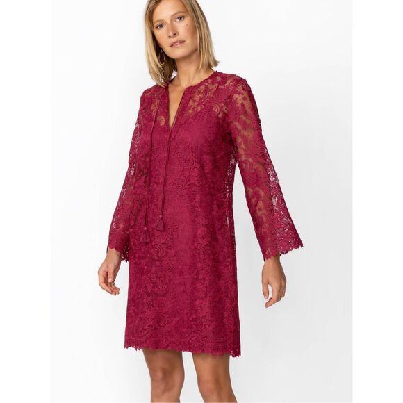 NEW JOHNNY WAS Women’s S Harper Lace Mini Dress  $388 MSRP - Picture 5 of 9